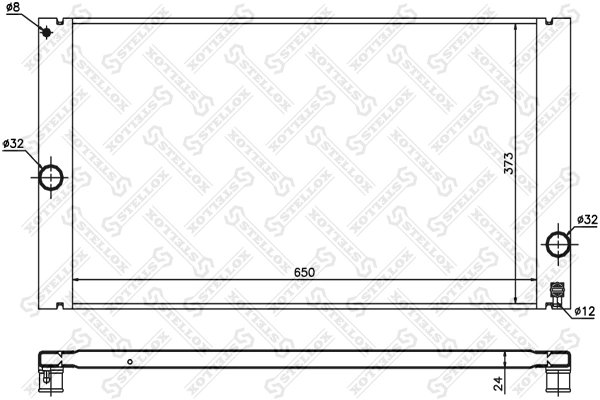 Radiator racire motor Stellox 10-26463-SX