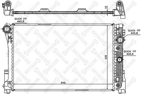 Radiator racire motor Stellox 10-26554-SX