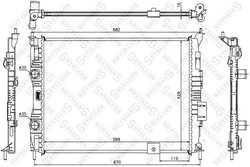 Radiator racire motor Stellox 10-26589-SX