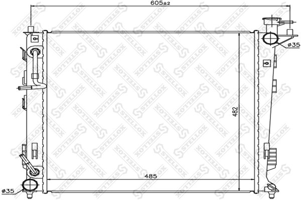 Radiator racire motor Stellox 10-26617-SX