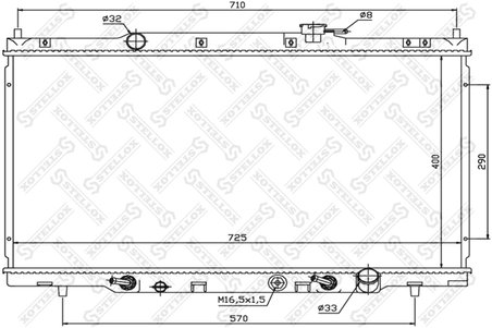 Radiator racire motor Stellox 10-26666-SX