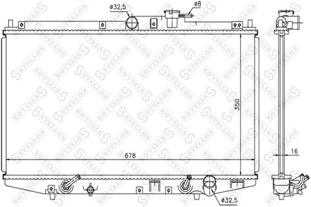 Radiator racire motor Stellox 10-26672-SX