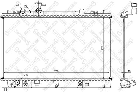 Radiator racire motor Stellox 10-26703-SX