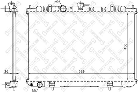 Radiator racire motor Stellox 10-26715-SX