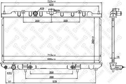 RADIATOR RACIRE MOTOR STELLOX 10-26768-SX - Compatibil cu NISSAN