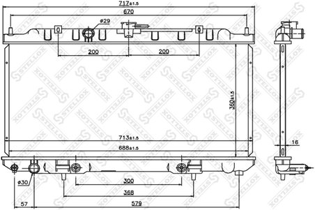 Radiator racire motor Stellox 10-26768-SX