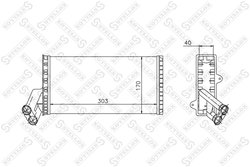 SCHIMBATOR CALDURA INCALZIRE HABITACLU STELLOX 10-35004-SX - Compatibil cu CITROEN, FIAT, LANCIA, PEUGEOT