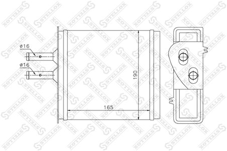 SCHIMBATOR CALDURA INCALZIRE HABITACLU STELLOX 10-35007-SX - Compatibil cu FIAT, LANCIA