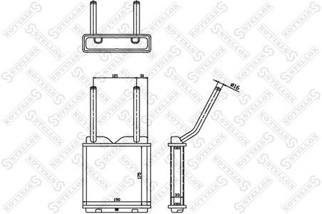 SCHIMBATOR CALDURA INCALZIRE HABITACLU STELLOX 10-35010-SX - Compatibil cu OPEL