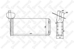 SCHIMBATOR CALDURA INCALZIRE HABITACLU STELLOX 10-35020-SX - Compatibil cu VW