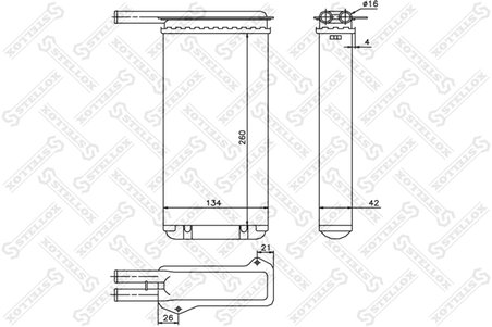 Schimbator caldura incalzire habitaclu Stellox 10-35022-SX