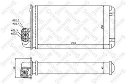 SCHIMBATOR CALDURA INCALZIRE HABITACLU STELLOX 10-35042-SX - Compatibil cu PEUGEOT