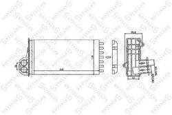 SCHIMBATOR CALDURA INCALZIRE HABITACLU STELLOX 10-35047-SX - Compatibil cu CITROEN, PEUGEOT