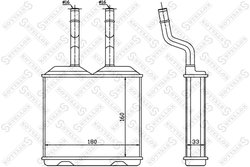 SCHIMBATOR CALDURA INCALZIRE HABITACLU STELLOX 10-35055-SX - Compatibil cu CHEVROLET, OPEL