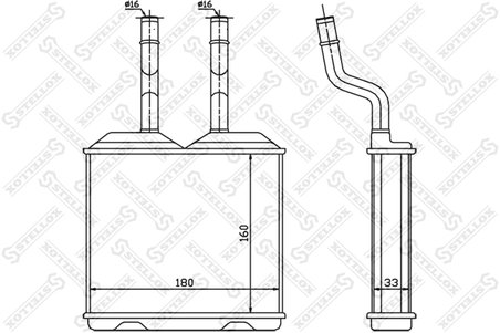 Schimbator caldura incalzire habitaclu Stellox 10-35055-SX
