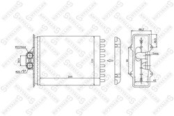 SCHIMBATOR CALDURA INCALZIRE HABITACLU STELLOX 10-35056-SX - Compatibil cu OPEL, SAAB
