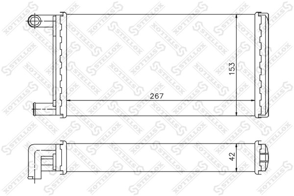 Schimbator caldura incalzire habitaclu Stellox 10-35067-SX