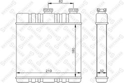 SCHIMBATOR CALDURA INCALZIRE HABITACLU STELLOX 10-35071-SX - Compatibil cu OPEL