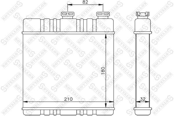 Schimbator caldura incalzire habitaclu Stellox 10-35071-SX