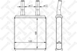 SCHIMBATOR CALDURA INCALZIRE HABITACLU STELLOX 10-35072-SX - Compatibil cu HYUNDAI