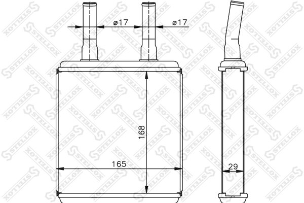 Schimbator caldura incalzire habitaclu Stellox 10-35072-SX