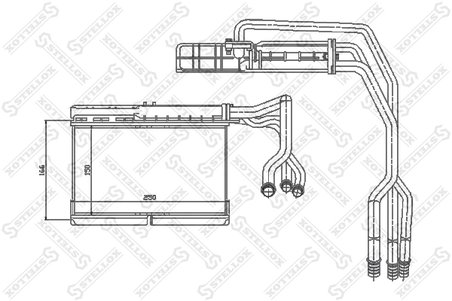 SCHIMBATOR CALDURA INCALZIRE HABITACLU STELLOX 10-35073-SX - Compatibil cu BMW