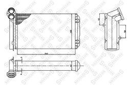 SCHIMBATOR CALDURA INCALZIRE HABITACLU STELLOX 10-35075-SX - Compatibil cu FORD, SEAT, VW