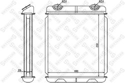 SCHIMBATOR CALDURA INCALZIRE HABITACLU STELLOX 10-35085-SX - Compatibil cu RENAULT