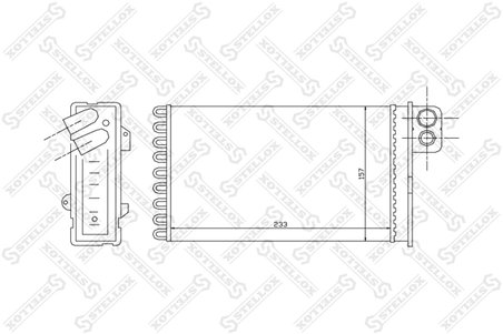 SCHIMBATOR CALDURA INCALZIRE HABITACLU STELLOX 10-35092-SX - Compatibil cu CITROEN