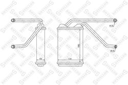 SCHIMBATOR CALDURA INCALZIRE HABITACLU STELLOX 10-35104-SX - Compatibil cu DAEWOO