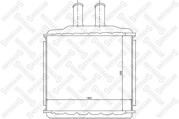 SCHIMBATOR CALDURA INCALZIRE HABITACLU STELLOX 10-35105-SX - Compatibil cu CHEVROLET, DAEWOO