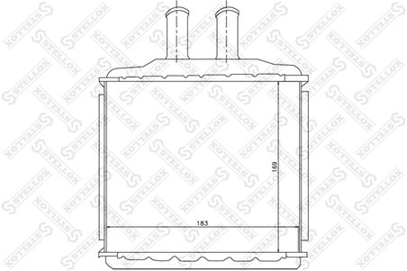 SCHIMBATOR CALDURA INCALZIRE HABITACLU STELLOX 10-35105-SX - Compatibil cu CHEVROLET, DAEWOO