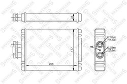 SCHIMBATOR CALDURA INCALZIRE HABITACLU STELLOX 10-35114-SX - Compatibil cu AUDI, SEAT, SKODA, VW