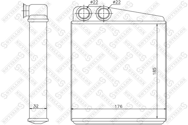Schimbator caldura incalzire habitaclu Stellox 10-35117-SX