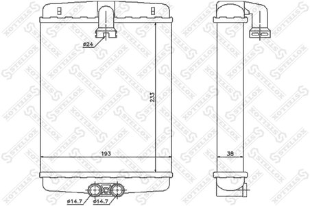 SCHIMBATOR CALDURA INCALZIRE HABITACLU STELLOX 10-35120-SX - Compatibil cu CHRYSLER, MERCEDES-BENZ