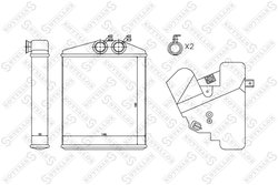 SCHIMBATOR CALDURA INCALZIRE HABITACLU STELLOX 10-35122-SX - Compatibil cu CADILLAC, FIAT, OPEL, SAAB