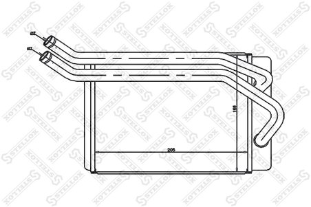 SCHIMBATOR CALDURA INCALZIRE HABITACLU STELLOX 10-35131-SX - Compatibil cu HYUNDAI