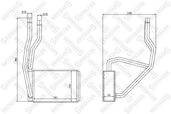 SCHIMBATOR CALDURA INCALZIRE HABITACLU STELLOX 10-35132-SX - Compatibil cu FORD, MAZDA