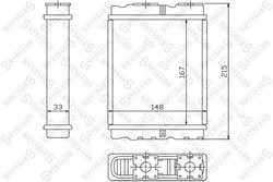 SCHIMBATOR CALDURA INCALZIRE HABITACLU STELLOX 10-35136-SX - Compatibil cu FORD, MITSUBISHI, NISSAN, PROTON