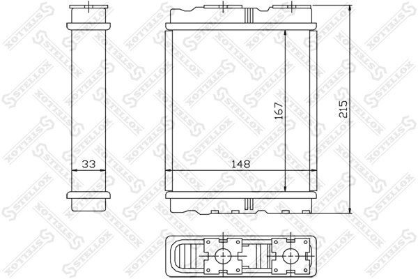 SCHIMBATOR CALDURA INCALZIRE HABITACLU STELLOX 10-35136-SX - Compatibil cu FORD, MITSUBISHI, NISSAN, PROTON