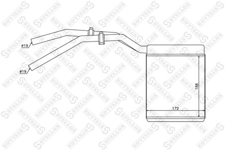 SCHIMBATOR CALDURA INCALZIRE HABITACLU STELLOX 10-35137-SX - Compatibil cu FORD, MAZDA, VOLVO