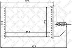 SCHIMBATOR CALDURA INCALZIRE HABITACLU STELLOX 10-35138-SX - Compatibil cu BMW