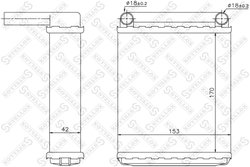 SCHIMBATOR CALDURA INCALZIRE HABITACLU STELLOX 10-35139-SX - Compatibil cu MERCEDES-BENZ