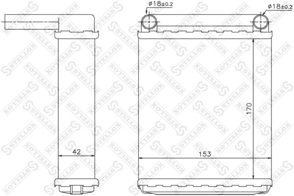 SCHIMBATOR CALDURA INCALZIRE HABITACLU STELLOX 10-35139-SX - Compatibil cu MERCEDES-BENZ