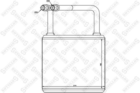 SCHIMBATOR CALDURA INCALZIRE HABITACLU STELLOX 10-35145-SX - Compatibil cu MERCEDES-BENZ