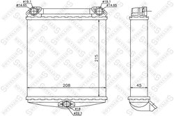 SCHIMBATOR CALDURA INCALZIRE HABITACLU STELLOX 10-35170-SX - Compatibil cu MERCEDES-BENZ