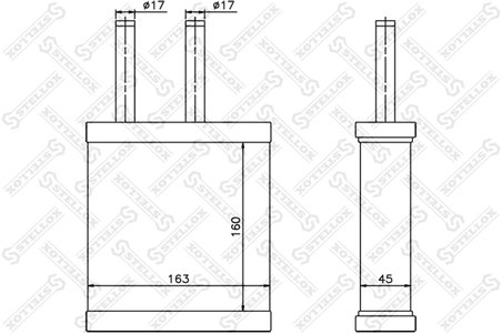SCHIMBATOR CALDURA INCALZIRE HABITACLU STELLOX 10-35189-SX - Compatibil cu KIA