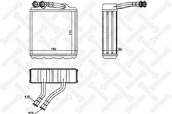 SCHIMBATOR CALDURA INCALZIRE HABITACLU STELLOX 10-35217-SX - Compatibil cu TOYOTA
