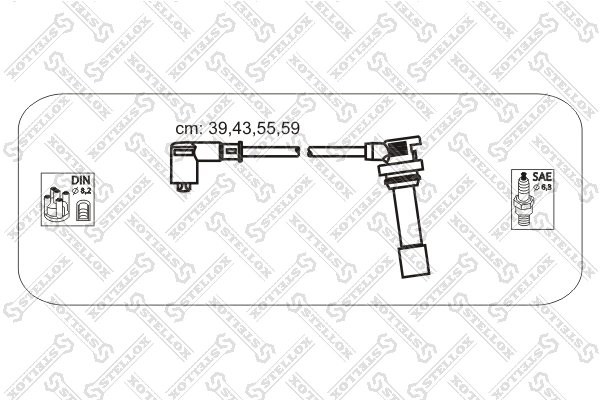 FISE BUJII STELLOX 10-38459-SX - Compatibil cu MAZDA