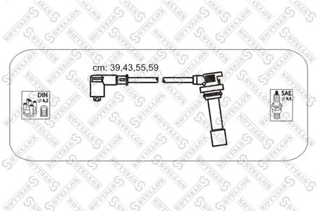 FISE BUJII STELLOX 10-38459-SX - Compatibil cu MAZDA